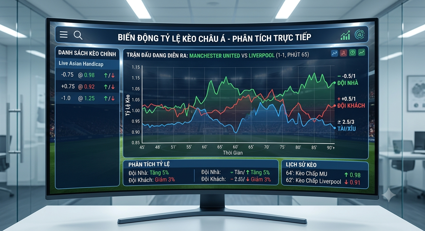 biến động tỷ lệ kèo châu á